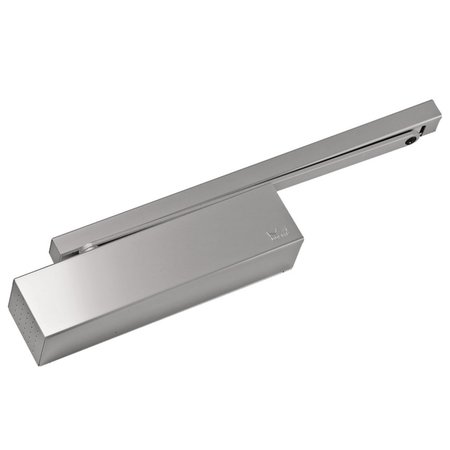 DORMA Grade 1 Surface Applied Door Closer, Size 1-5, Push Side Track, Soffit Mounted, Aluminum Painted TS9315 PT 689